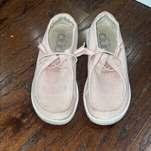 Hey Dude Kids' Shimmering Pink Sneakers